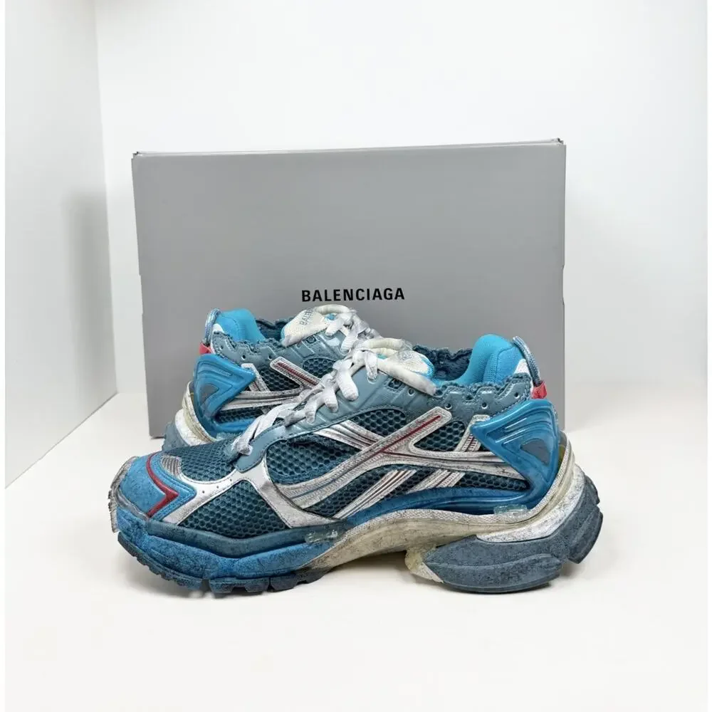 Size 40EU/7US - Balenciaga Runner Marathon Blue Unreleased💙 NEW/RETAIL $1.4K! - Picture 7 of 11